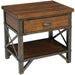 Holverson Nightstand in Rustic Brown & Gunmetal 1715-4 - Home Discount Furniture - NJ-linden