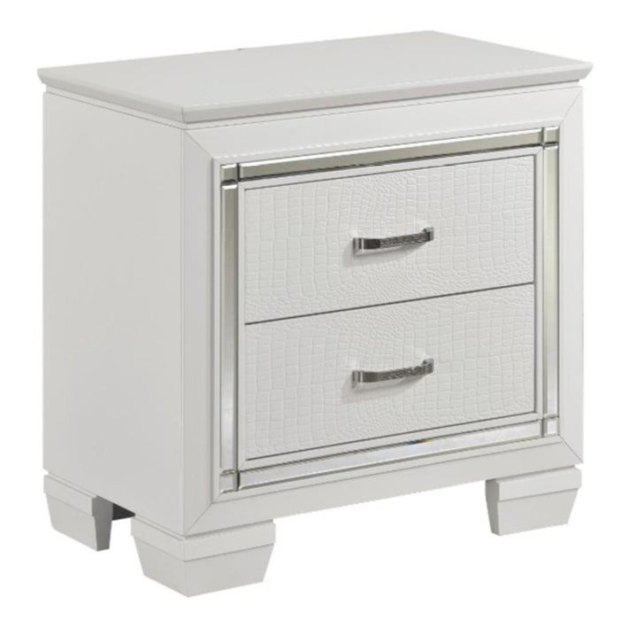 Allura Nightstand in White 1916W-4 - Home Discount Furniture - NJ-linden