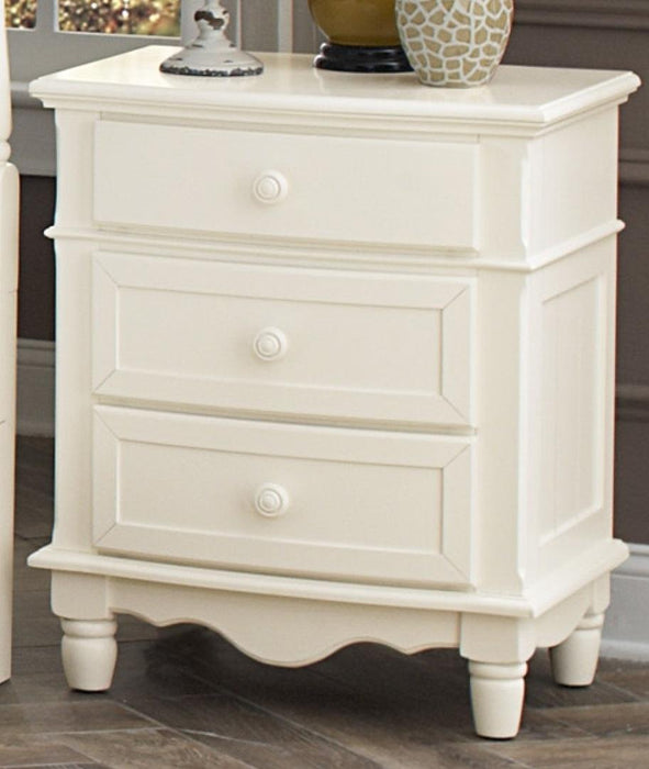 Clementine 3 Drawer Night Stand in White B1799-4 - Home Discount Furniture - NJ-linden