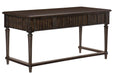Cardano Writing Desk w/ 3 Working Drawers in Charcoal 1689-16 - Home Discount Furniture - NJ-linden