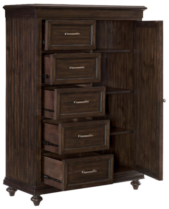 Cardona Wardrobe Chest in Driftwood Charcoal 1689-10 - Home Discount Furniture - NJ-linden