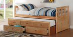 Bartly Twin/Twin Trundle Bed w/ 2 Storage Drawers in Natural B2043PR-1* - Home Discount Furniture - NJ-linden