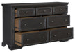 Bolingbrook Dresser in Coffee 1647-5 - Home Discount Furniture - NJ-linden