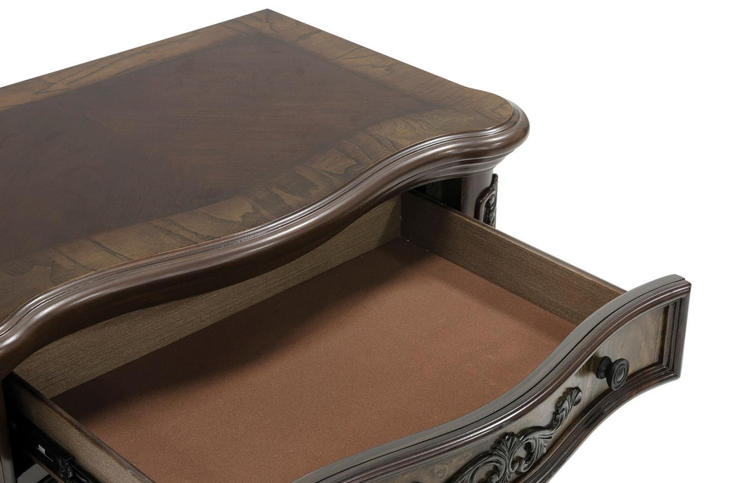 Deryn Park 3 Drawer Nightstand  in Cherry 2243-4 - Home Discount Furniture - NJ-linden