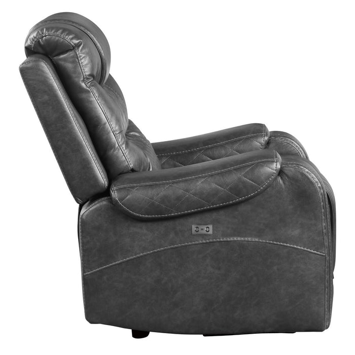 Putnam Power Reclining Chair in Gray 9405GY-1PW - Home Discount Furniture - NJ-linden