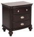 Marston 3 Drawer Nightstand in Dark Cherry 2615DC-4 - Home Discount Furniture - NJ-linden