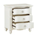 Meghan 3 Drawer Nightstand in White 2058WH-4 - Home Discount Furniture - NJ-linden
