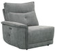 Tesoro Power Double Reclining Sofa w/ Power Headrests in Dark Gray 9509DG-3PWH* - Home Discount Furniture - NJ-linden