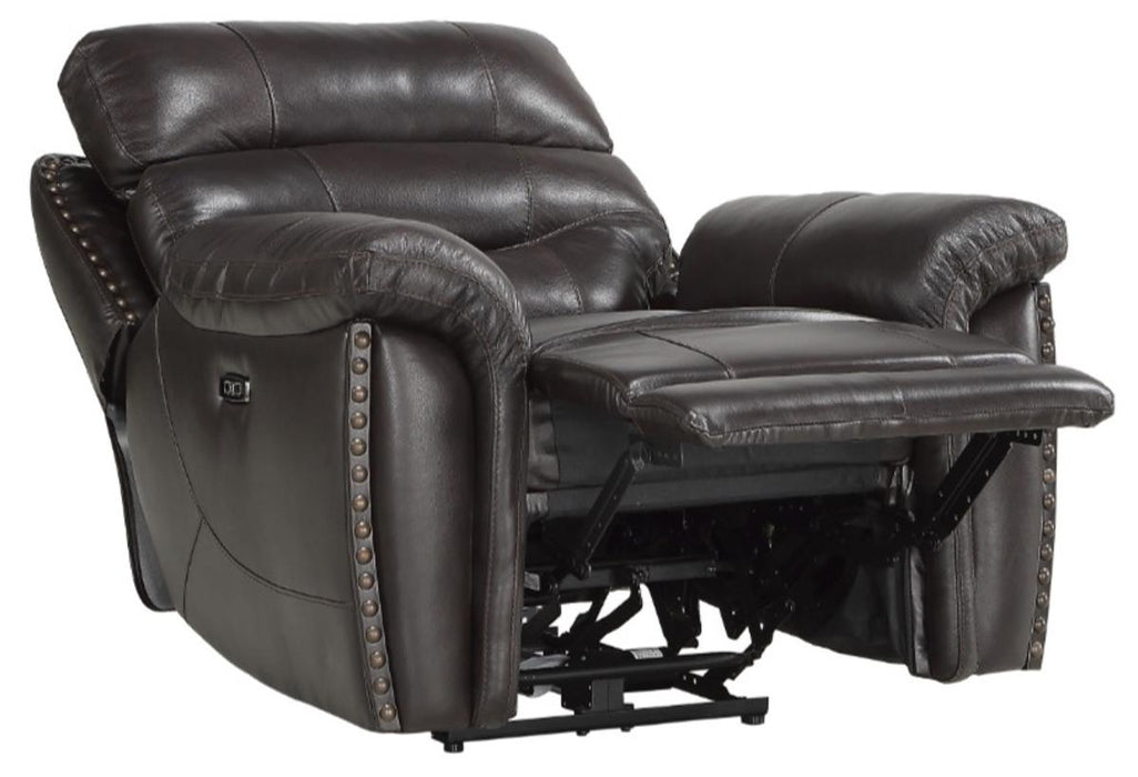 Lance Power Reclining Chair with Power Headrest and USB Port in Brown 9527BRW-1PWH - Home Discount Furniture - NJ-linden