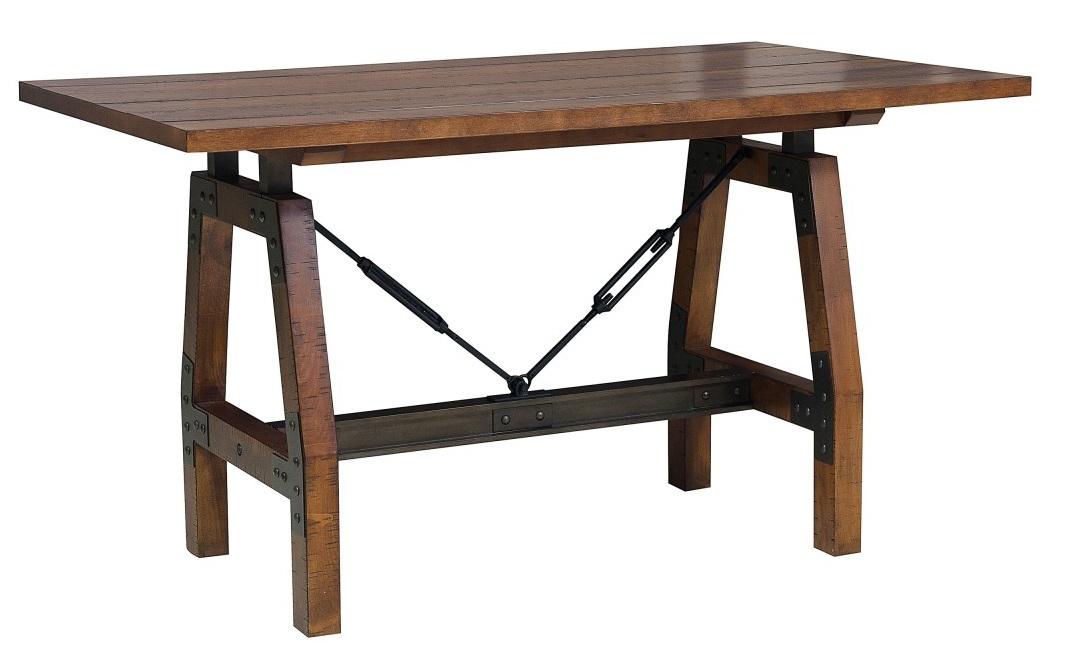 Holverson Counter Height Table in Rustic Brown 1715-36 - Home Discount Furniture - NJ-linden