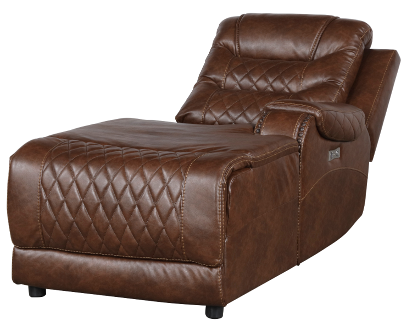 Putnam Power Right Side Reclining Chaise with USB Port in Brown 9405BR-RCPW - Home Discount Furniture - NJ-linden