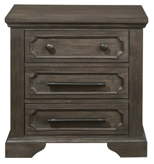 Taulon Nightstand in Dark Oak 5438-4 - Home Discount Furniture - NJ-linden