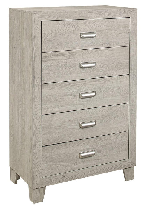 Quinby 5 Drawer Chest in Light Brown 1525-9 - Home Discount Furniture - NJ-linden