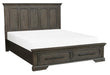 Taulon King Platform Bed with Footboard Storage in Dark Oak 5438K-1EK* - Home Discount Furniture - NJ-linden