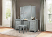 Allura Vanity Dresser with Mirror in Silver 1916-15* - Home Discount Furniture - NJ-linden