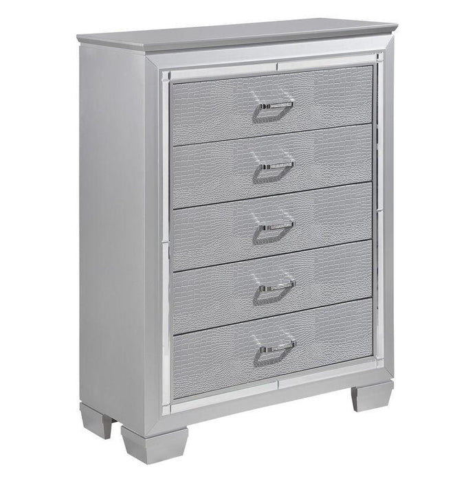 Allura Chest in Silver 1916-9 - Home Discount Furniture - NJ-linden