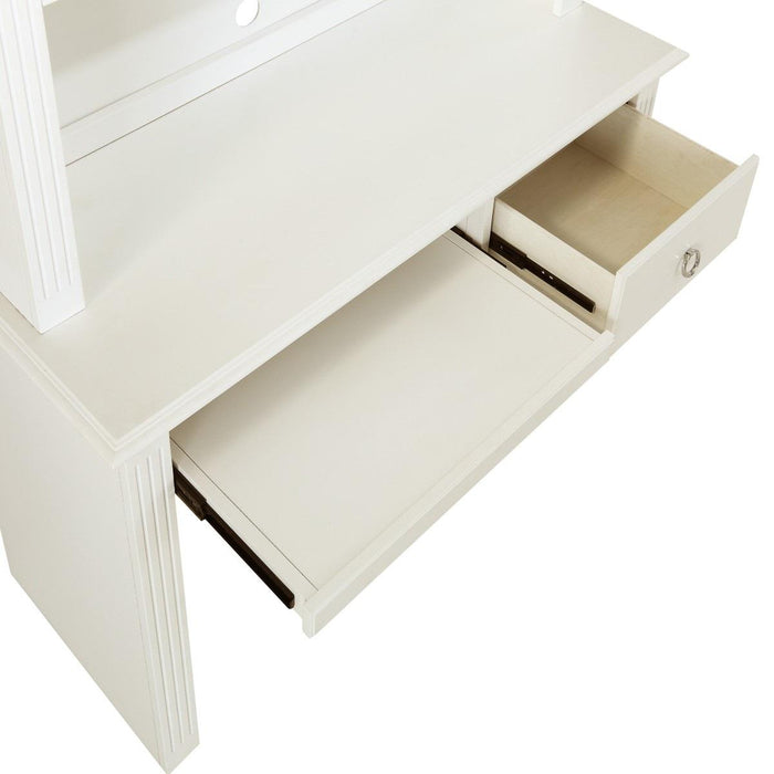 Meghan Writing Hutch/ Desk Set in White 2058WH-14* - Home Discount Furniture - NJ-linden