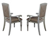 Orsina Arm Chair in Silver (Set of 2) - Home Discount Furniture - NJ-linden