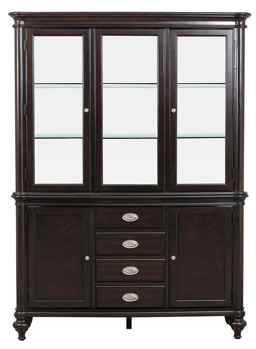 Marston Buffet with Hutch in Dark Cherry 2615DC-50-55 - Home Discount Furniture - NJ-linden