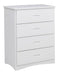 Galen 4 Drawer Chest in White B2053W-9 - Home Discount Furniture - NJ-linden