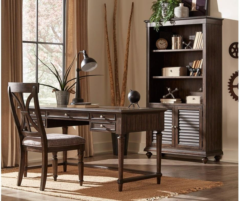 Cardano Writing Desk w/ 3 Working Drawers in Charcoal 1689-16 - Home Discount Furniture - NJ-linden