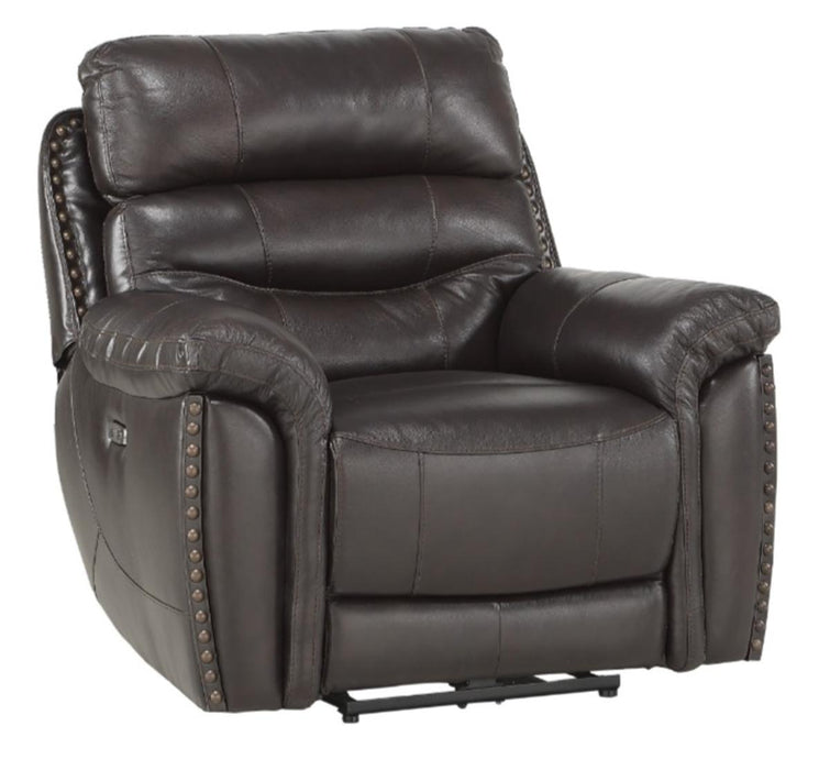 Lance Power Reclining Chair with Power Headrest and USB Port in Brown 9527BRW-1PWH - Home Discount Furniture - NJ-linden