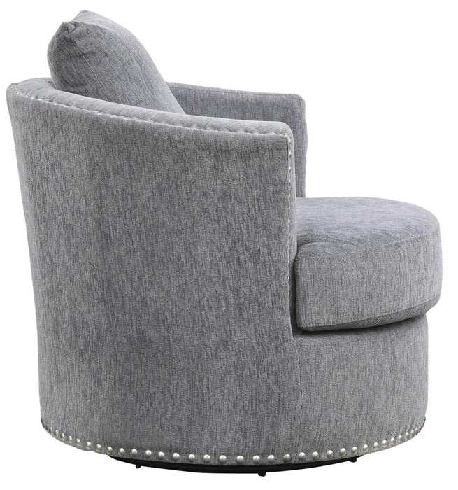 Morelia Swivel Chair in Dark Gray 9468DG-1 - Home Discount Furniture - NJ-linden