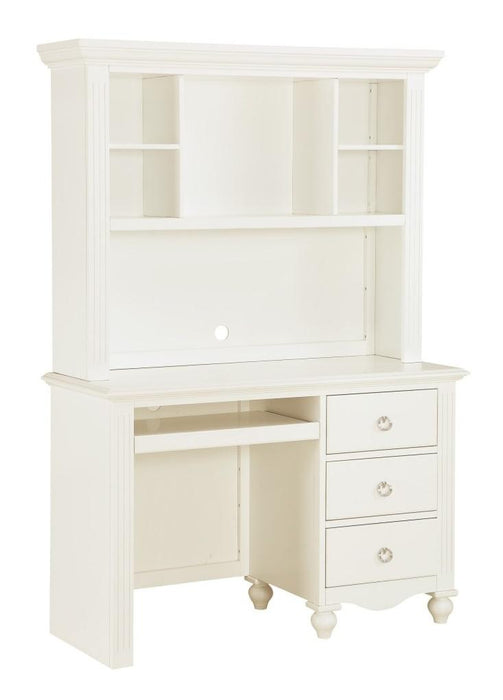 Meghan Writing Hutch/ Desk Set in White 2058WH-14* - Home Discount Furniture - NJ-linden