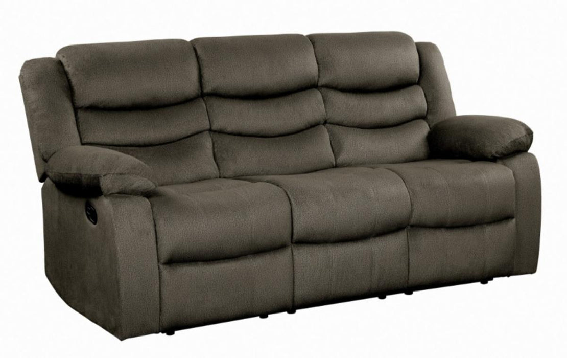 Discus Double Reclining Sofa in Brown 9526BR-3 - Home Discount Furniture - NJ-linden