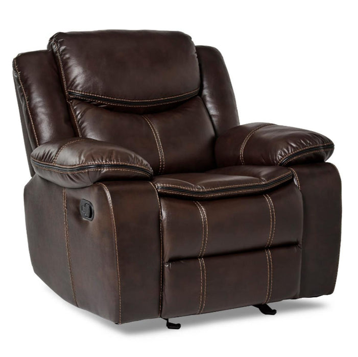 Bastrop Glider Reclining Chair in Brown 8230BRW-1 - Home Discount Furniture - NJ-linden