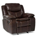 Bastrop Glider Reclining Chair in Brown 8230BRW-1 - Home Discount Furniture - NJ-linden