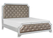 Avondale Queen Upholstered Panel Bed in Silver 1646-1* - Home Discount Furniture - NJ-linden
