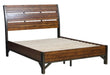 Holverson Queen Platform Bed in Rustic Brown & Gunmetal 1715-1* - Home Discount Furniture - NJ-linden