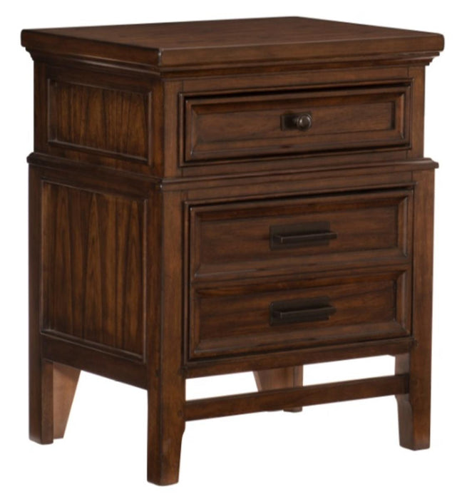 Frazier Nightstand in Dark Cherry 1649-4 - Home Discount Furniture - NJ-linden