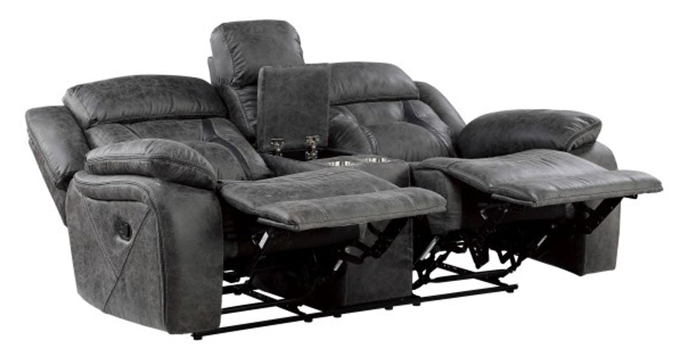 Madrona Hill Double Reclining Loveseat in Gray 9989GY-2 - Home Discount Furniture - NJ-linden