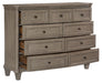 Vermillion Dresser in Gray 5442-5 - Home Discount Furniture - NJ-linden