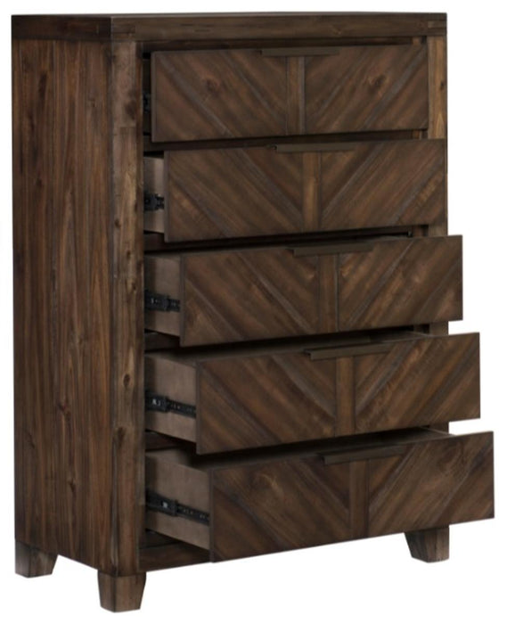 Parnell Chest in Rustic Cherry 1648-9 - Home Discount Furniture - NJ-linden