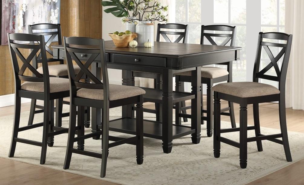 Baywater Counter Height Chair in Black (Set of 2) - Home Discount Furniture - NJ-linden