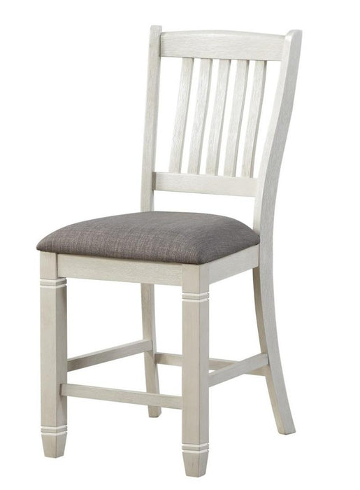 Granby Counter Height Chair in White & Brown (Set of 2) - Home Discount Furniture - NJ-linden