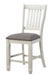 Granby Counter Height Chair in White & Brown (Set of 2) - Home Discount Furniture - NJ-linden