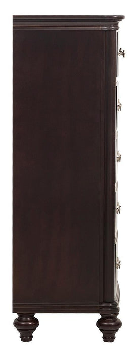 Marston 5 Drawer Chest in Dark Cherry 2615DC-9 - Home Discount Furniture - NJ-linden