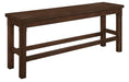 Schleiger Counter Height Bench in Dark Brown 5400-24BH - Home Discount Furniture - NJ-linden