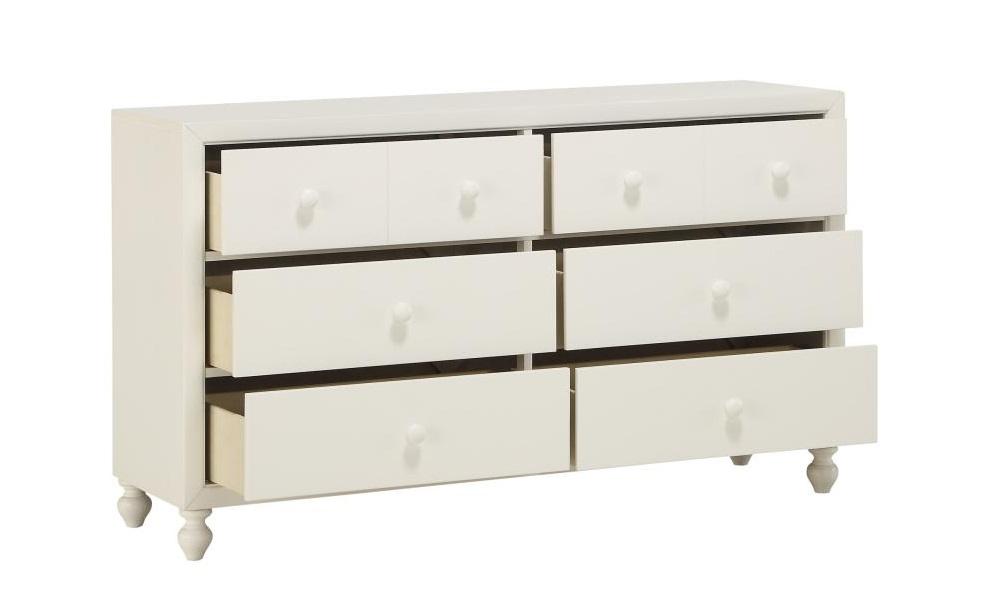 Wellsummer 6 Drawer Dresser in White 1803W-5 - Home Discount Furniture - NJ-linden