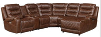Putnam Corner Seat in Brown 9405BR-CR - Home Discount Furniture - NJ-linden