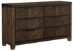 Parnell Dresser in Rustic Cherry 1648-5 - Home Discount Furniture - NJ-linden