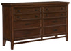 Frazier Dresser in Dark Cherry 1649-5 - Home Discount Furniture - NJ-linden
