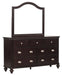 Marston 7 Drawer Dresser in Dark Cherry 2615DC-5 - Home Discount Furniture - NJ-linden
