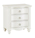 Meghan 3 Drawer Nightstand in White 2058WH-4 - Home Discount Furniture - NJ-linden