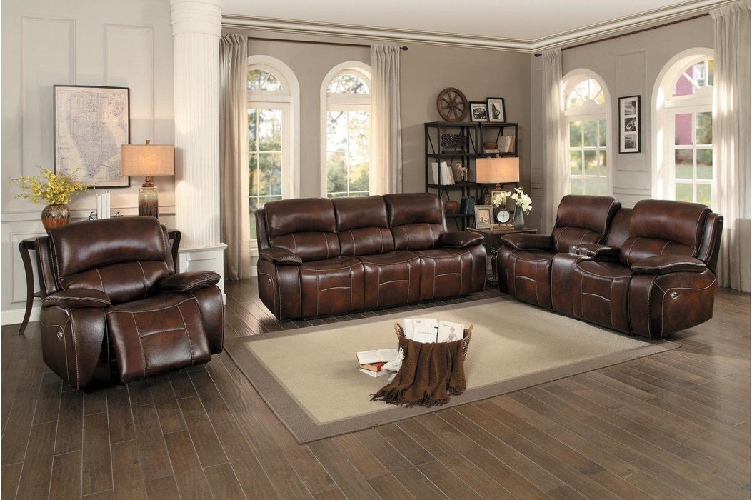 Mahala Double Reclining Loveseat in Brown 8200BRW-2 - Home Discount Furniture - NJ-linden