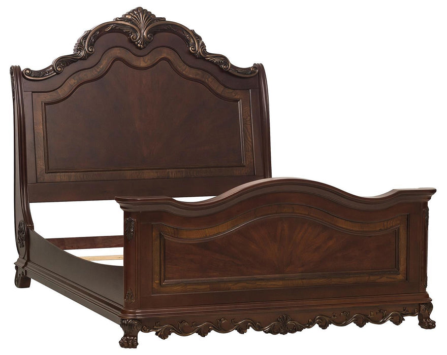 Deryn Park Queen Sleigh Bed in Cherry 2243SL-1 - Home Discount Furniture - NJ-linden